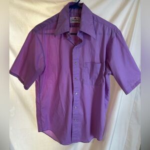 Habersham Men's Purple Short Sleeve Shirt